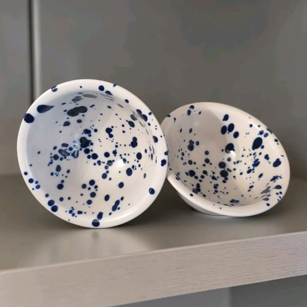 New Ikea Silversida Bowl Patterned/Blue 5 ½ 